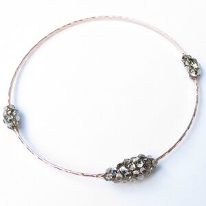 Rose gold Swarovski bangle